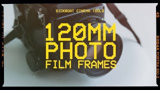 120mm Photo Film Frames PNG  Medium Format Film Borders PNG 8K [upl. by Evalyn244]