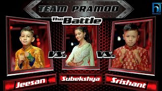 Srishant Vs Sebekshya Vs Jeesan quotJhirma Uninu quot Battle Round  The Voice Of Nepal  2024 [upl. by Mariejeanne]