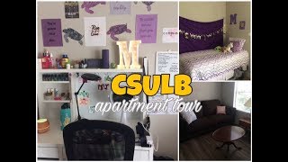 CSULB APARTMENT TOUR [upl. by Ilrahc]