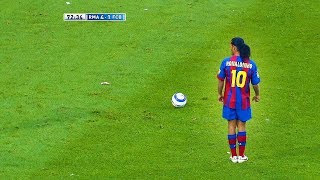 Dünyayı Şoke Eden Ronaldinho Golleri  Messiye Futbolu Öğreten Adam [upl. by Ytnom112]