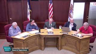 December 11th 2023 Muscatine County Board Meeting [upl. by Norene]