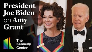 President Joe Biden on Amy Grant  45th Kennedy Center Honors White House Reception [upl. by Samoht]