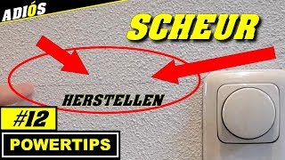 SCHEUREN IN MUUR REPARERENhandig trucje Powertip12 [upl. by Nnylrac]