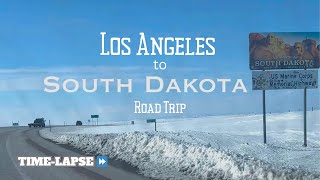 Los Angeles to South Dakota Road Trip  TIMELAPSE [upl. by Francene326]