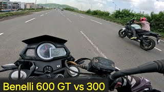 Benelli TNT 600 GT vs TNT 300 [upl. by Ahsrav952]