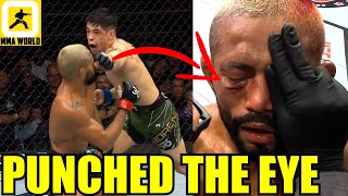 MMA WORLD React to Brandon Morenos punch to Figueiredos eye that ended the fightUFC 283 Results [upl. by Akaya624]