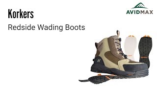 Korkers Redside Wading Boots Demonstration and Review  AvidMax [upl. by Noivert961]