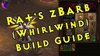 Diablo III  Rats zBarbarbian Whirlwind Build Guide [upl. by Patrizia974]