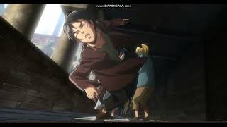 Attack On Titan Season 1 English Dubbed Mikasa Punches Eren [upl. by Nimaj]