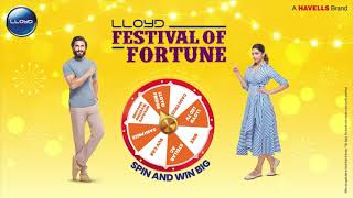 Celebrate Diwali with Lloyd Festival of Fortune  Spin amp Win Big [upl. by Leupold]