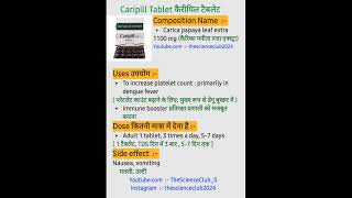 Caripill Tablet kaise use karte hai or kyu karte hai konsi bimari me kam aati hai shortvideo post [upl. by Atirys]