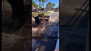 Boat sinks at boat ramp florida fail airboat gonewrong boat [upl. by Dnaltiak]