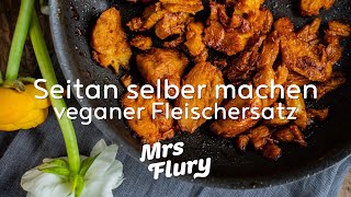 Seitan selber machen  veganer Fleischersatz [upl. by Yonah]