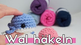 Einen süßen Wal häkeln Einen Amigurumi Wal häkeln für Anfänger Super einfach [upl. by Tucky955]