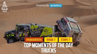 Trucks Top moments  Stage 7  Dakar2024 [upl. by Ettenan]