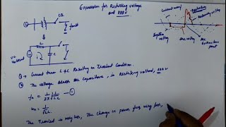 SGP UNIT 1 lec2 Expression for Restriking Voltage and RRRV [upl. by Goth]