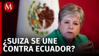 La secretaria de Relaciones Exteriores acuerda con Suiza la protección de bienes en Ecuador [upl. by Raynell]