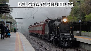 STEAMRAIL VICTORIAS BELGRAVE SHUTTLES K153 amp RED RATTLER [upl. by Hayalat]