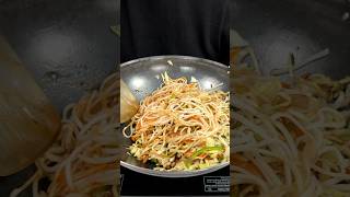 Street Style Veg Chowmein ASMR Cooking  shorts food cooking asmr indianasmrworld streetfood [upl. by Helli158]