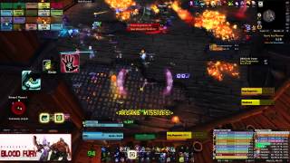 Blood Fury vs Blackhand Mythic  Mage POV [upl. by Mita661]