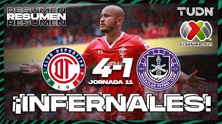 Resumen y goles  Toluca 41 Mazatlán  Liga Mx  CL2023 J11  TUDN [upl. by Grizel637]