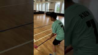 Back View of Wrist Shots floorball floorballbasics [upl. by Trauner]