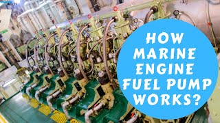 Main Engine Fuel Pump Working Explained [upl. by Nomra]