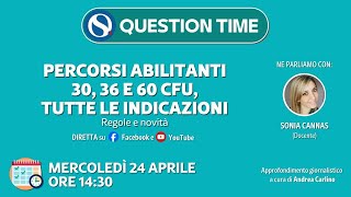 Percorsi abilitanti 30 36 e 60 CFU tutte le indicazioni Regole e novità [upl. by Eiroc513]