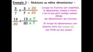 2nde Chapitre 0  Partie 3  Réduire des fractions au même dénominateur [upl. by Tterab]