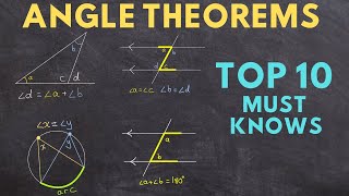 ANGLE THEOREMS  Top 10 Must Know [upl. by Redman24]