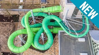 New Waterslide Tower in Germany Welle Gütersloh New Slides 2018 [upl. by Spoor]