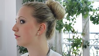 Tuto Bun Chignon Donut facile à faire [upl. by Nilyac]