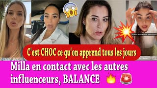 DES INFLUENCEURS COMMENCENT A BALANCER SUR MAGALI MILLA EN CONTACT AVEC EUX SOUS CHOC DES DOSSIERS [upl. by Grey327]