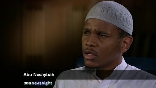 Newsnights dramatic interview with Abu Nusaybah minutes before he was arrested  Newsnight [upl. by Acalia635]