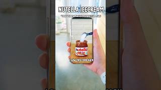 Dont Toss That Nutella Jar Make INSANE Nutella Ice Cream in MINUTES 2Ingredient Hack [upl. by Burlie]