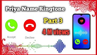 Priya please attend the call mobile ringtone  my name ringtone  fdmr party ringtone [upl. by Ihel692]