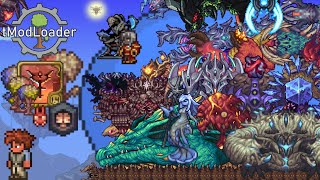 Terraria Calamity Mod 20  All Bosses quotShowcasequot on quotMaster Malice FTWquot [upl. by Udella694]