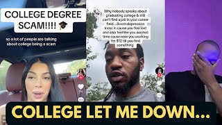 College Grads With Multiple Degrees Are Still Unemployed Tik Tok Rants [upl. by Anoyk]