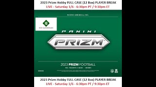 2023 Prizm Football Hobby Full Case Player Break 1  1624 [upl. by Oakie823]