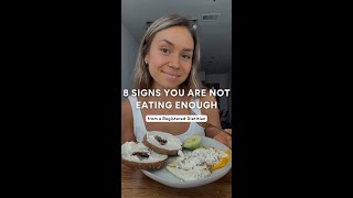 8 Signs You Are Not Eating Enough from a Registered Dietitian see caption below ⬇️ [upl. by Oringa]