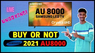 SAMSUNG LED 50AU8000 UNBOXING AND REVIEW  43AU8000  SAMSUNG 2021 LATEST LED TV [upl. by Eerpud979]