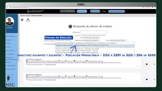 Te enseñamos cómo buscar una vacante en SIMO de ProcesoSeleciónCNSC Directivos Docentes y Docentes [upl. by Ahsyekat]