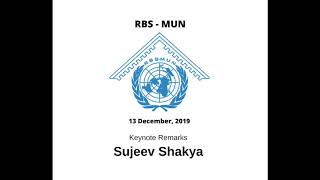 Sujeev Shakya  RBSMUN [upl. by Gunn560]