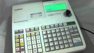 Casio SES2000 Casio PCRT2100 Cash Register E001 Wrong Mode Error Message [upl. by Edin714]