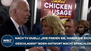 TVDUELL GEGEN TRUMP quotWie finden Sie haben Sie sich geschlagenquot Antwort von Biden macht sprachlos [upl. by Engapmahc]