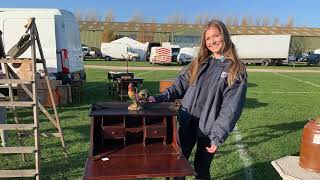 Bargain Antiques At Newark Antiques Fair [upl. by Negiam886]