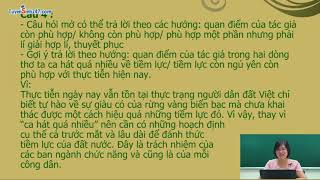 Chữa đề thi THPTQG môn Văn năm 2018  Cô Phạm Thị Thu Phương [upl. by Hsakaa]