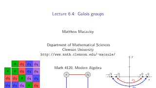 Visual Group Theory Lecture 64 Galois groups [upl. by Einor]