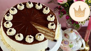 ESPRESSOSCHOKOSAHNETORTE 💝 SUPER Torte zum Geburtstag oder Valentinstag REZEPT VON SUGARPRINCESS [upl. by Ocirema]