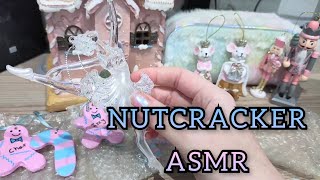 ASMR the Nutcracker themed Christmas decorations show and tell soft spoken crinkles [upl. by Einallem]